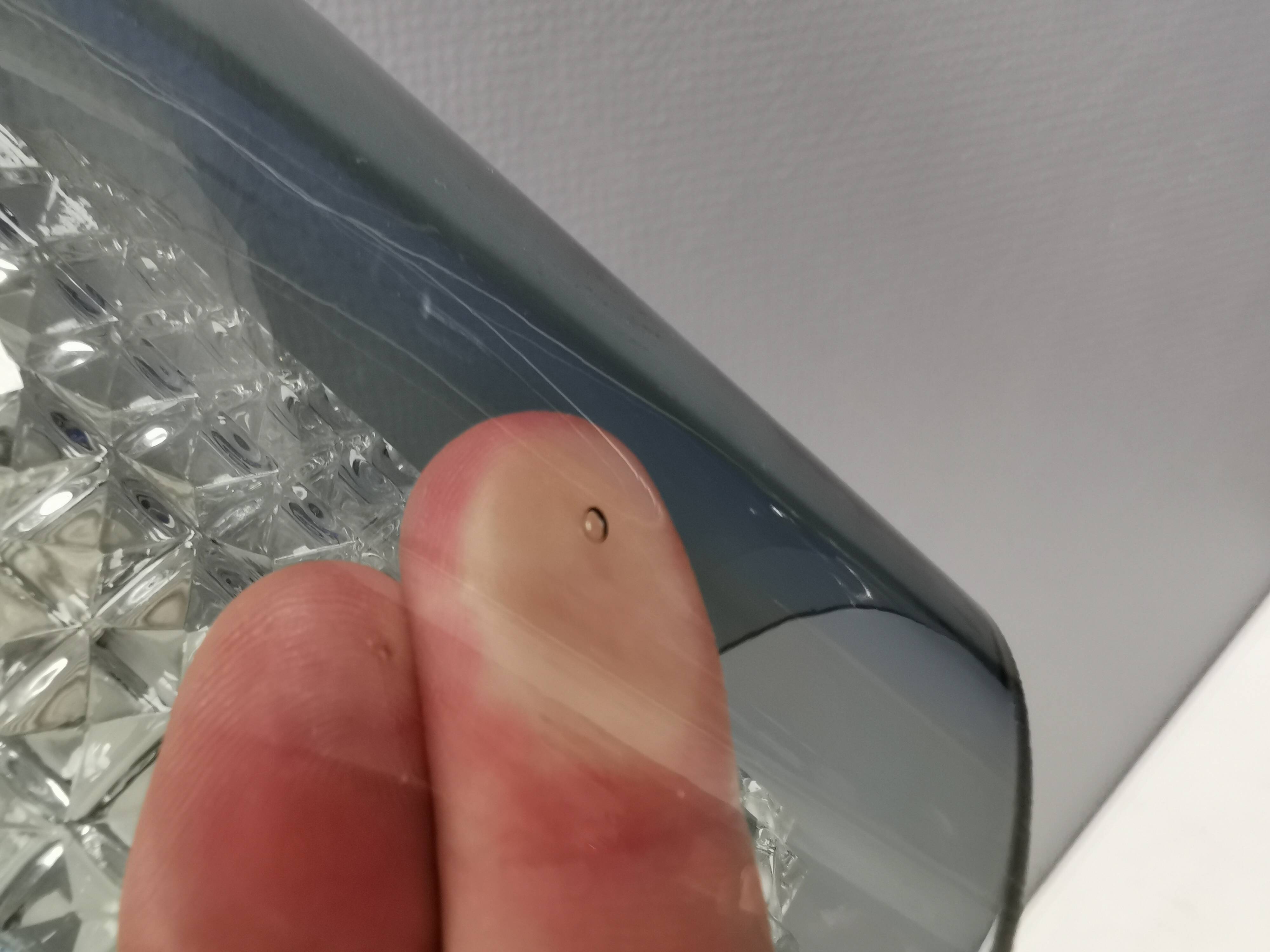 Swedish hanging lamp from Orrefors glassworks