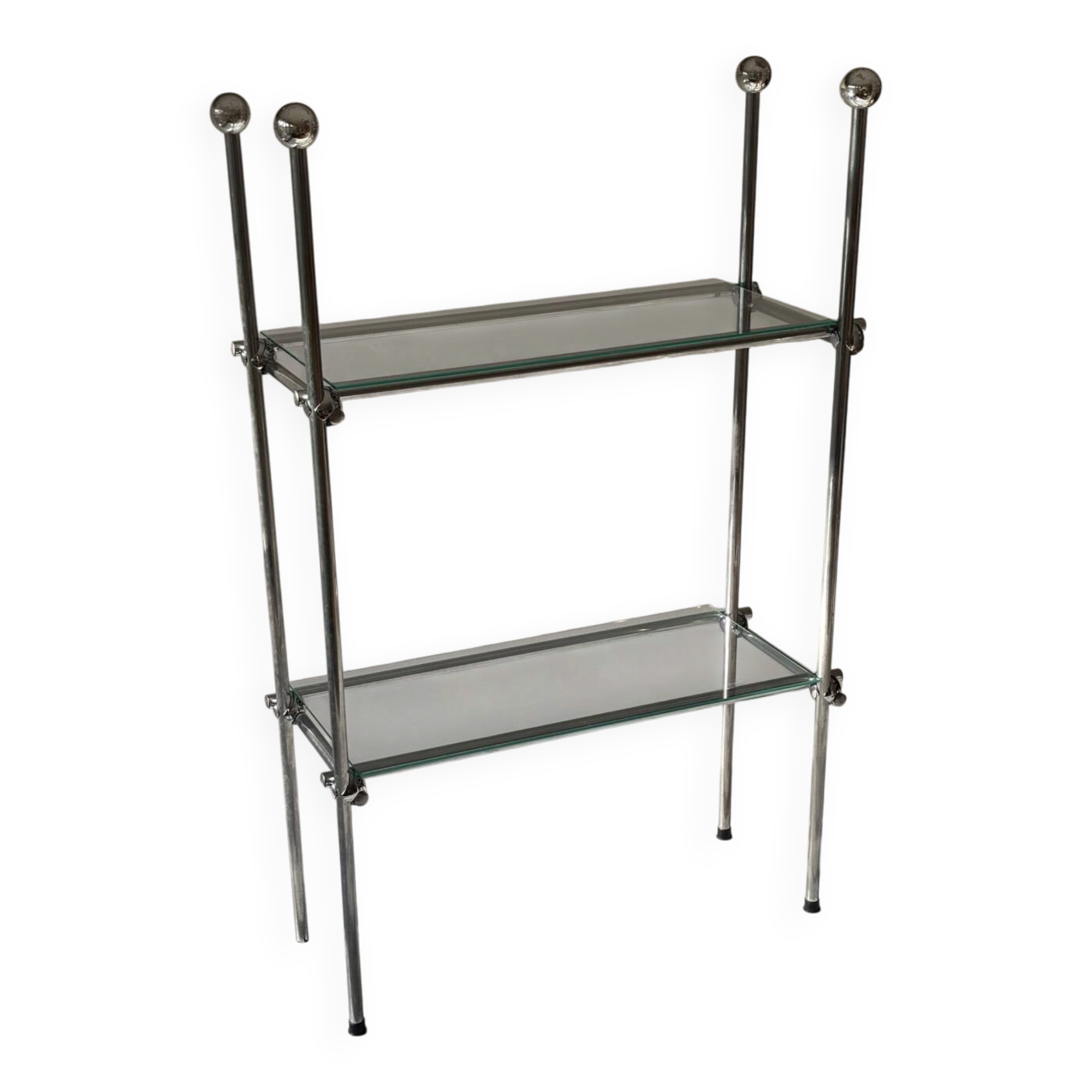 Minimalist bookshelf, Italian design 1970.