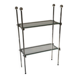 Minimalist bookshelf, Italian design 1970.