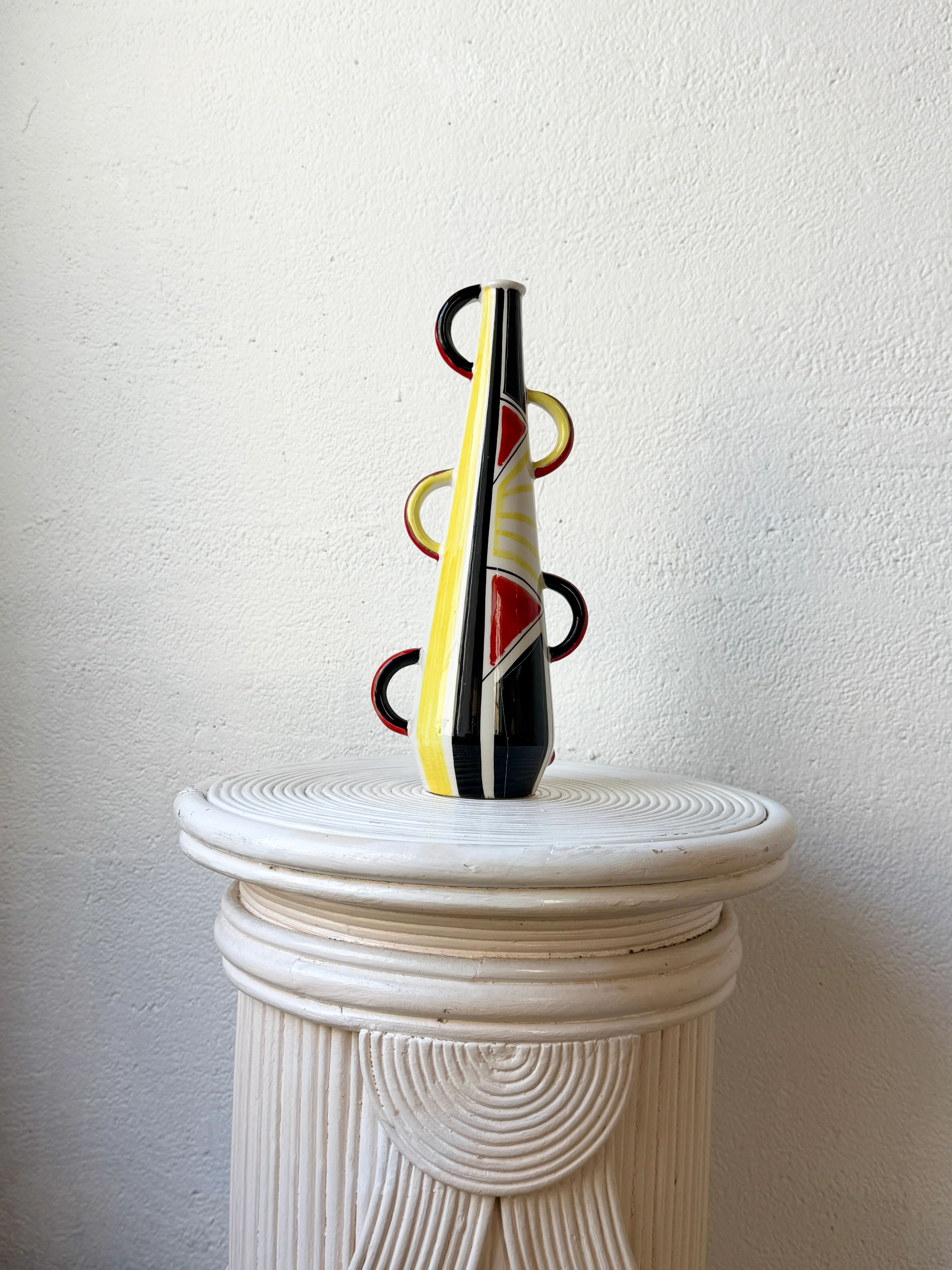 Vase sculptural – Coronettti Cunardo, Italie, 1980s