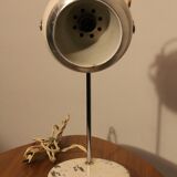 White eyeball desk lamp 60's