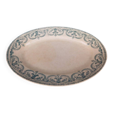Oval ironstone plate from around 1900.