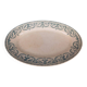 Plat ovale en terre de fer, vers 1900