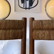 Pair chair child straw design 1950/1960