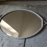 Vintage wrought iron mirror