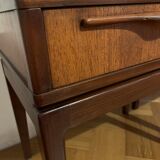 Pair of bedsides in teck
