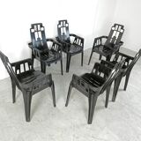 Boston Chairs by Pierre Paulin for Henry Massonnet, 1988, Set of 6