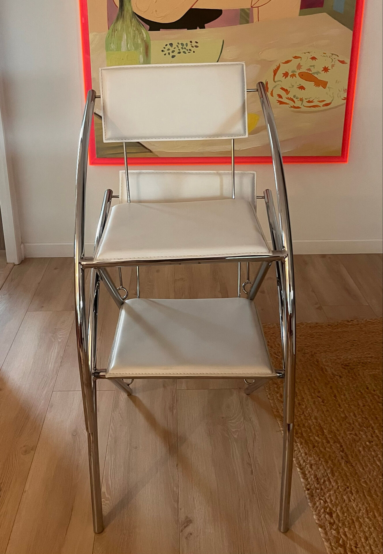 Set of 2 vintage dining chairs - 70s - 80s style