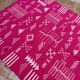 Handmade wool Berber rug – Bohemian pink Moroccan kilim