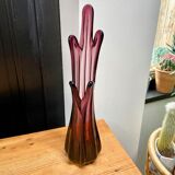 Soliflore vase in amethyst blown glass