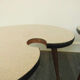 Paire de tables basse tripode vintage années 50