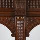 Antique French 18th Century Gothic Style Oak Carved High Back Panel Settle