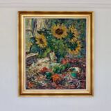 Still life with sunflowers by Gustaf Sjöö
