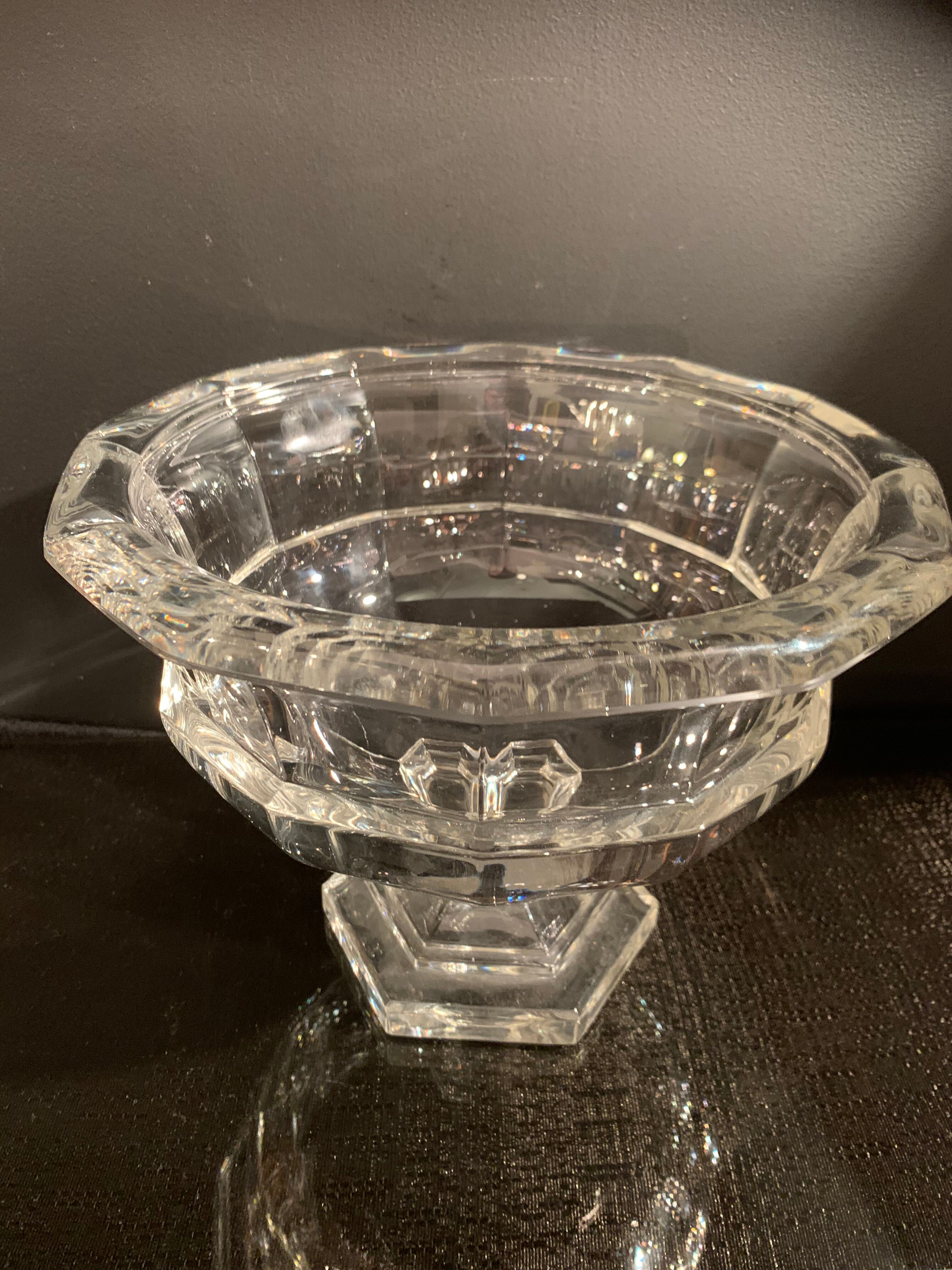 Art deco crystal cup