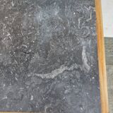 Mado buffet in wood, marble and copper, restored