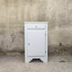 Vintage buffet/confiturier in white/greige painted wood.