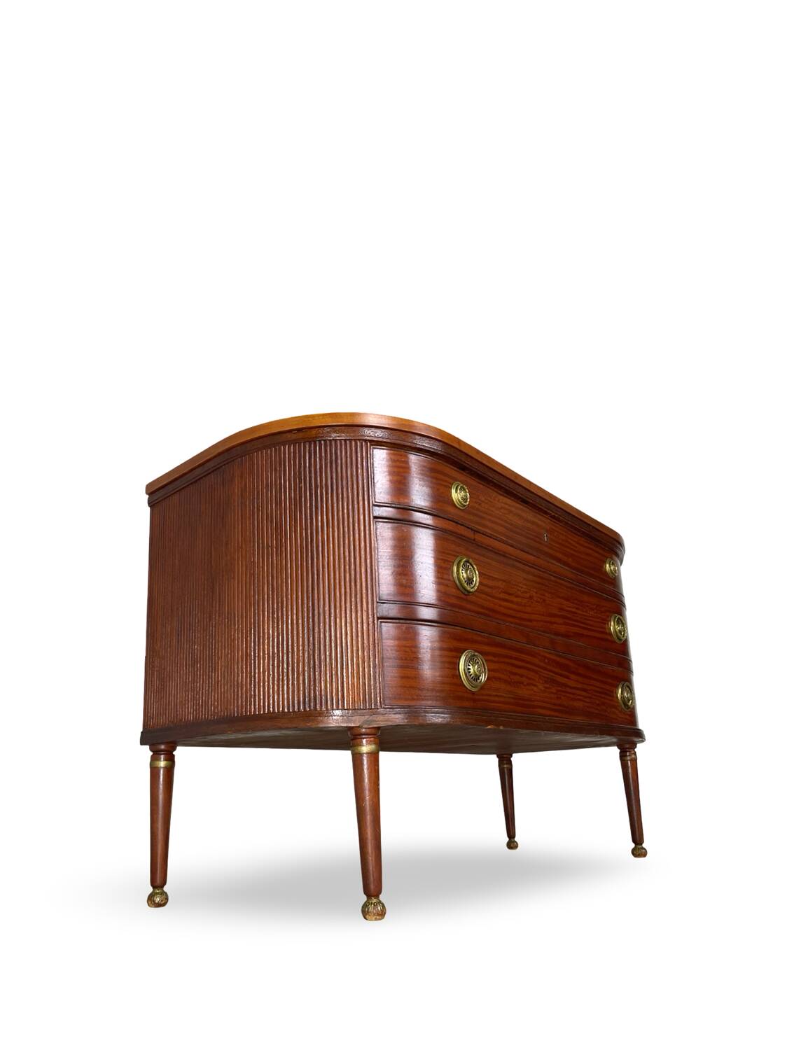Large half-moon shaped chest of drawers/hall console, 1930s/1940s.