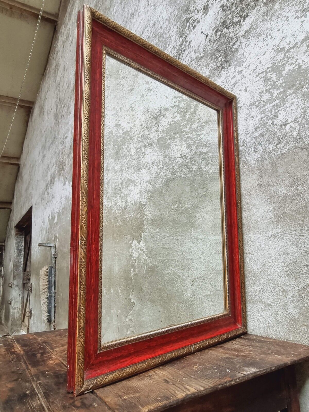 Antique French mirror wall mirror