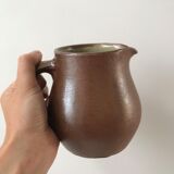 Pot à lait en grès fabrication artisanale signé années 70