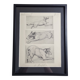 Illustrated plate, Studies of Terrier dogs, signed André Margat, 1930