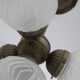 Hanging lamp four art deco globes 1930