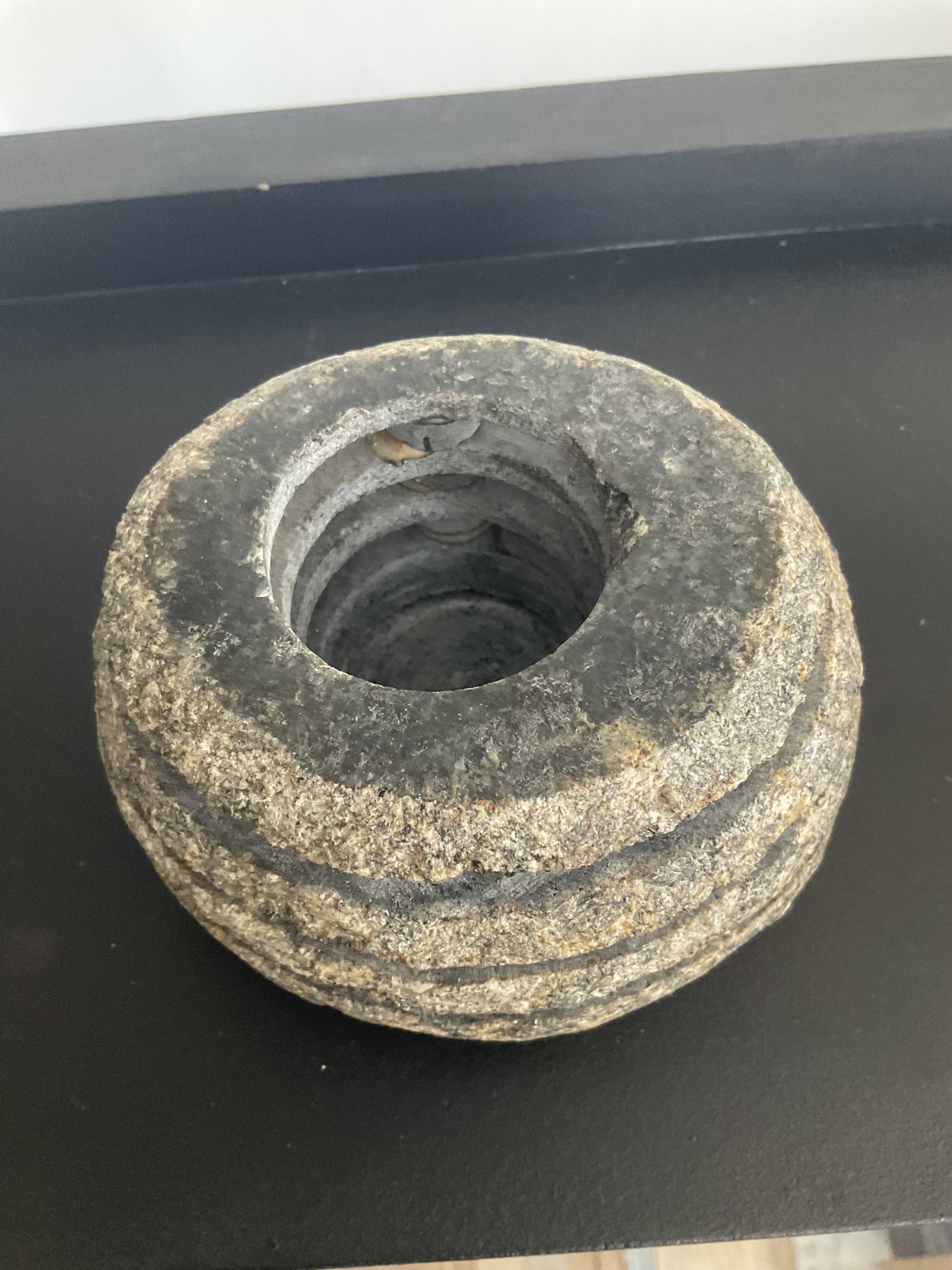 Vintage brutalist candle holder