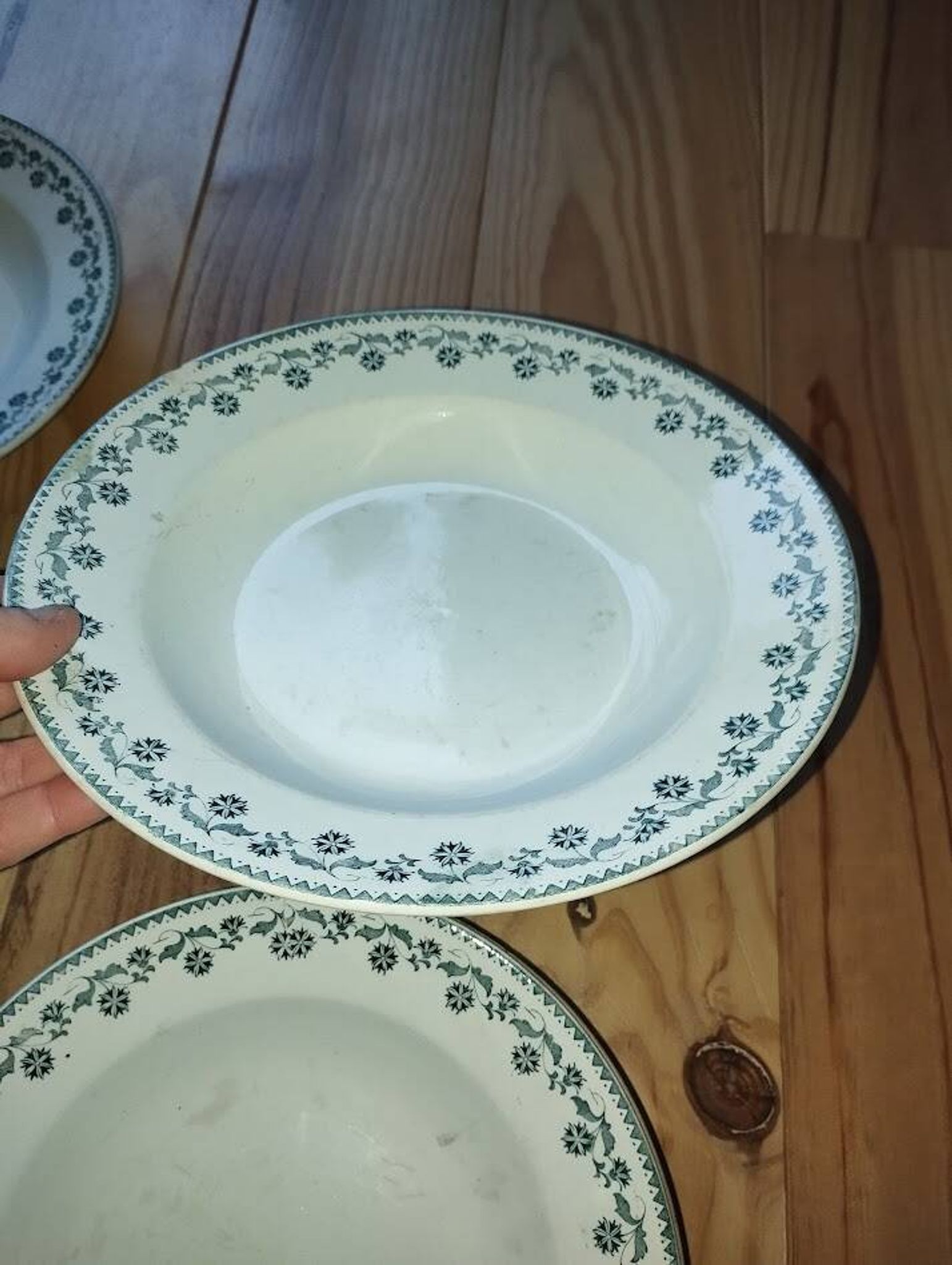 Assiettes Creuses “Georgette” Terre de Fer (6 pièces)