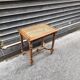 Wooden and cane bench