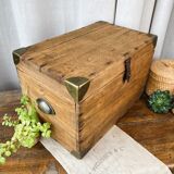 Raw wood tool box