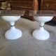 Pair of sgabello stools americano rises in bedside table