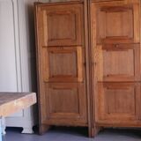 Pair of twin secretary cabinets