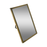 brass mirror to stand 11.5 x 17.5 cm