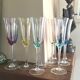 Set de 10 flûtes à champagne colorées