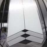 50s design metal and glass tulip ceiling light