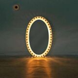 Organic mirror Space Age 1970s Hillebrand