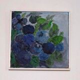 Swedish Oil on Canvas – “Blue Berries” by Martin Kallerup