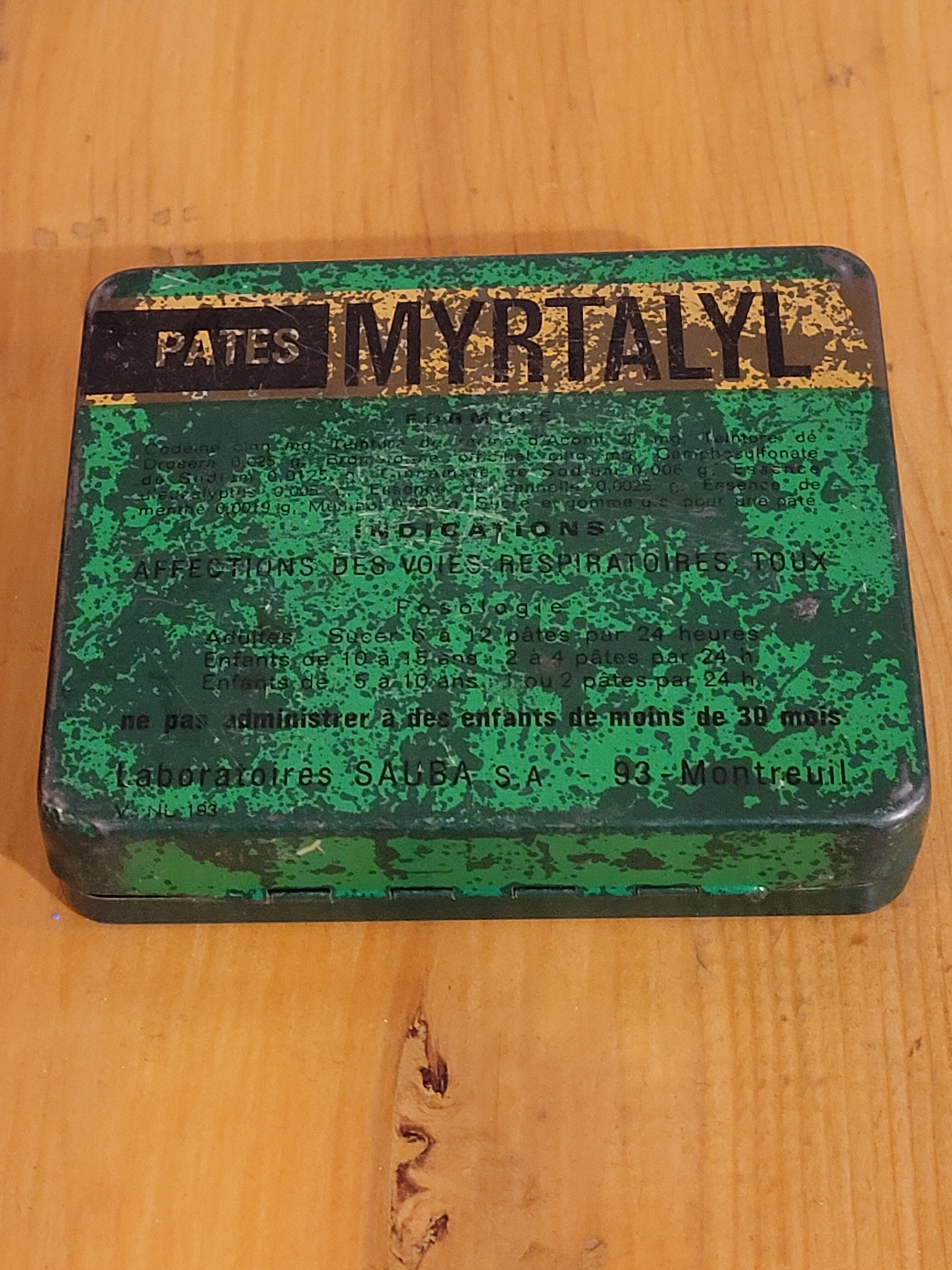 box Myrtalyl - old - vintage
