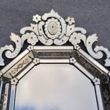 Former mirror of venice XIX th 128x84cm