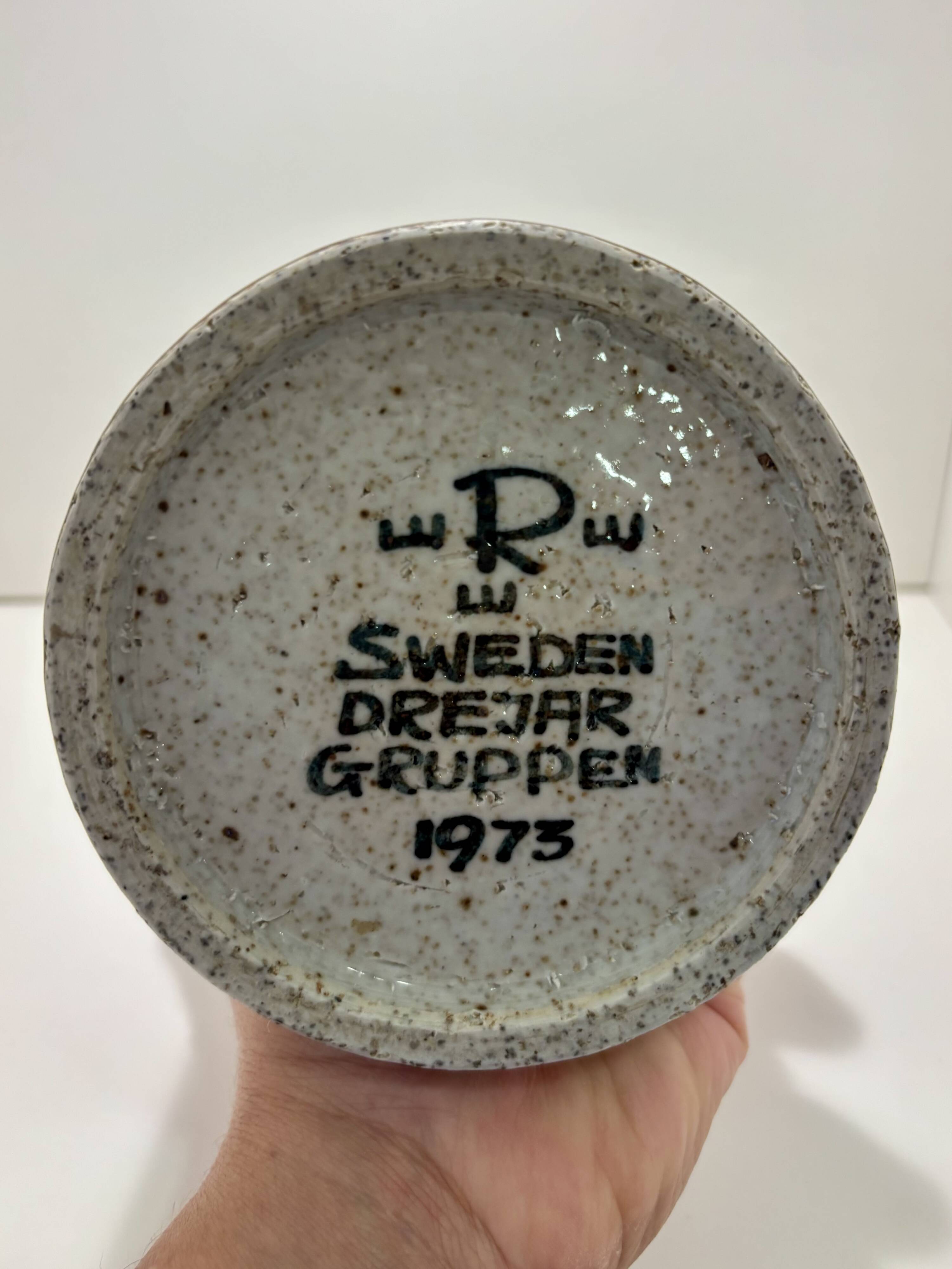 Vase, Art ceramics - Drejargruppen, Rörstrand, Sweden, 1973