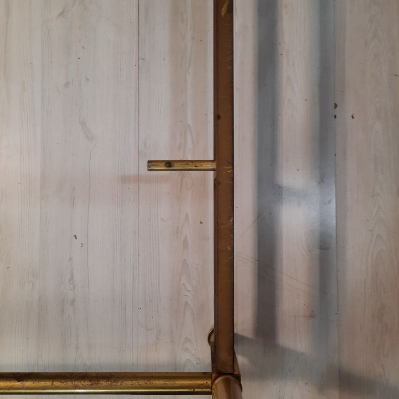 1960s / 70s bed design in gilded brass.