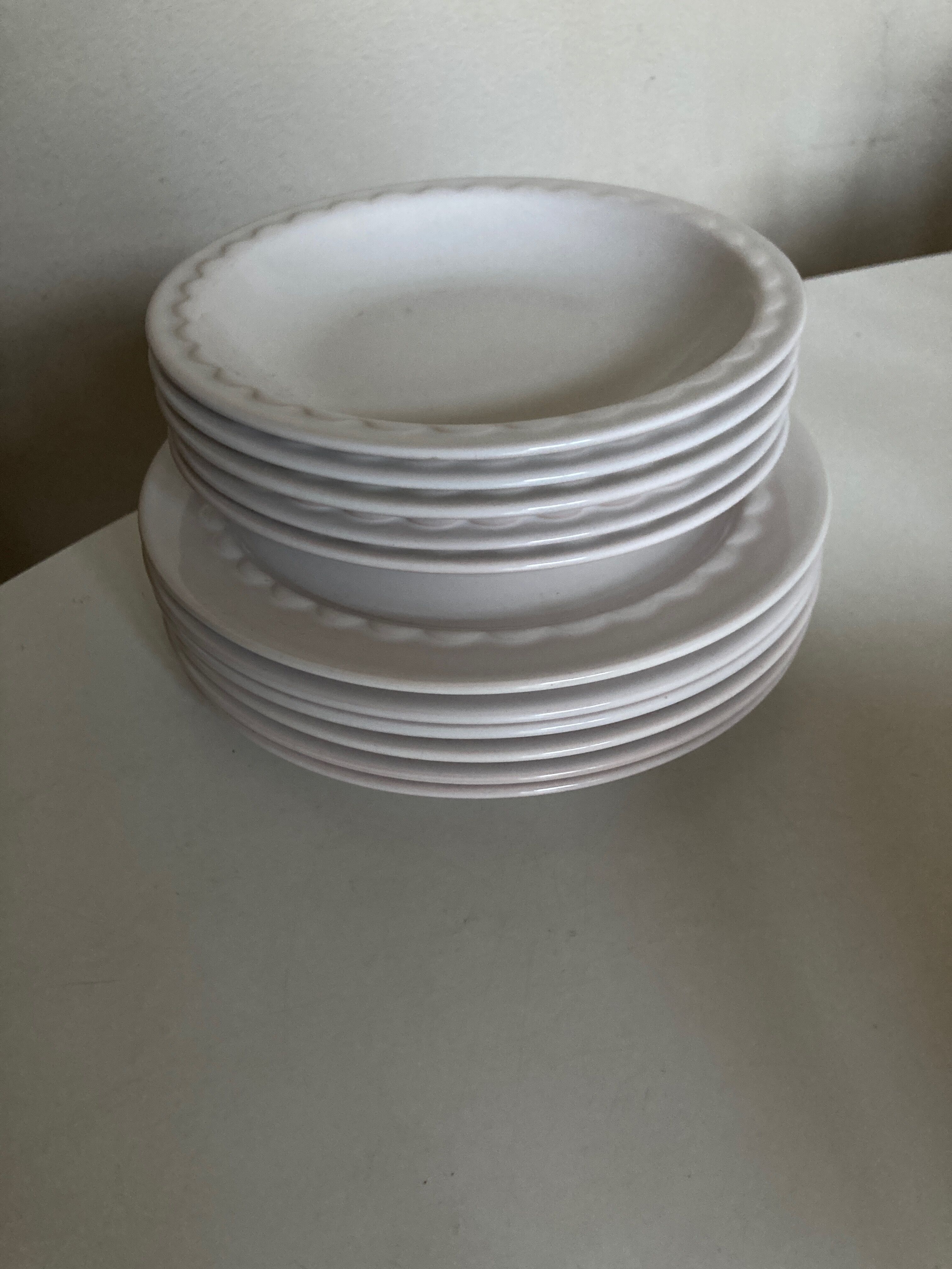 Set of 6 plates of glazed earth 1970 Pierre Motton for Gien