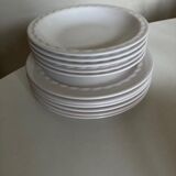 Set of 6 plates of glazed earth 1970 Pierre Motton for Gien