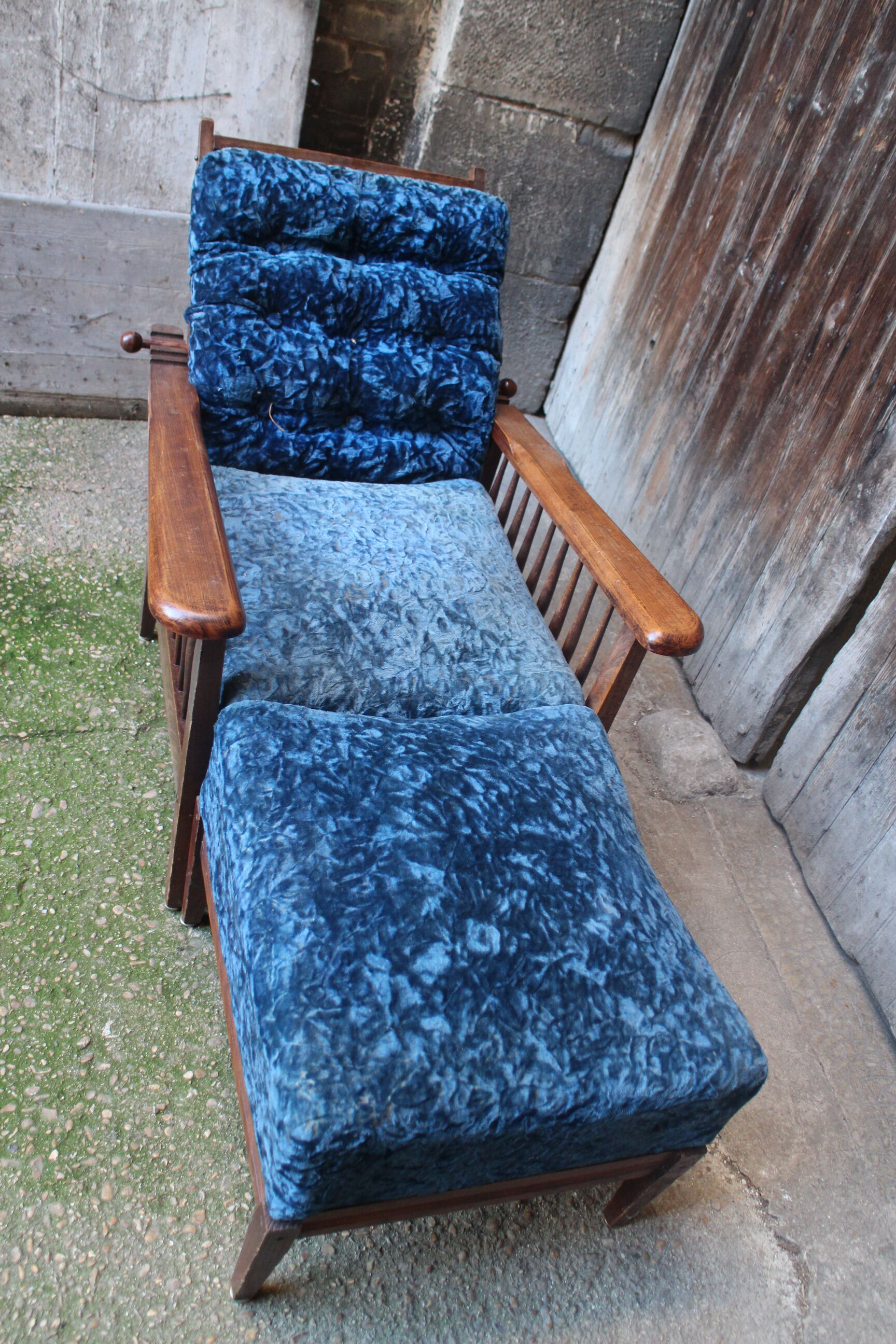 Morris "Potacol" armchair and footrest