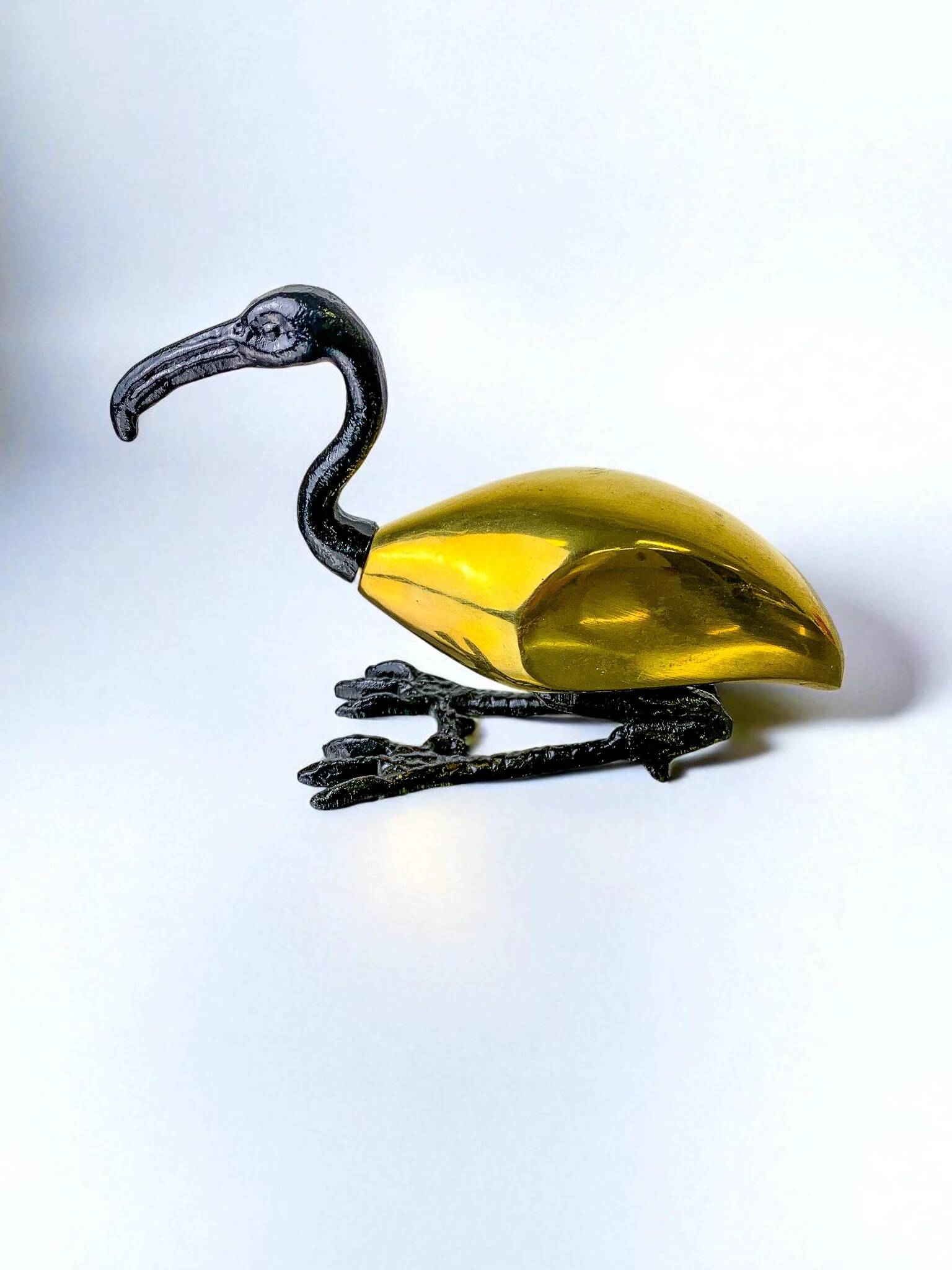 Ibis bird bronze sculpture by Sarreid Ltd, Spain, 1970s