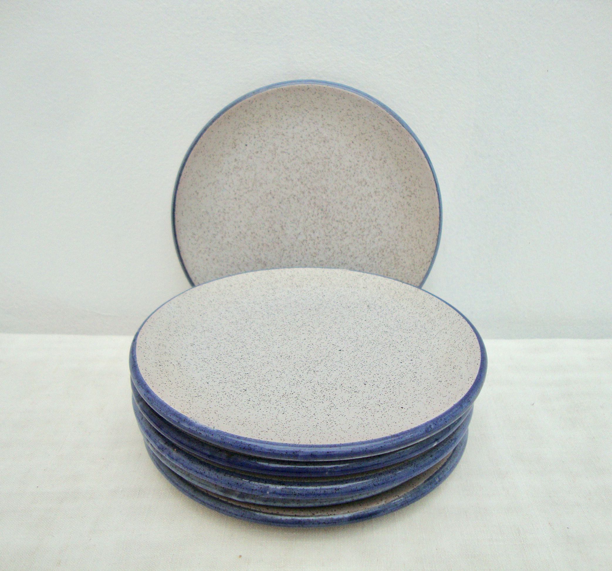 Set of 6 Vallauris dessert plates