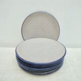 Set of 6 Vallauris dessert plates