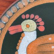 Vintage German ceramic wall plate with bird motif from Keramik Manufaktur Kupfermühle, 1970s.