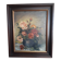Antique oil painting depicting a bouquet of roses