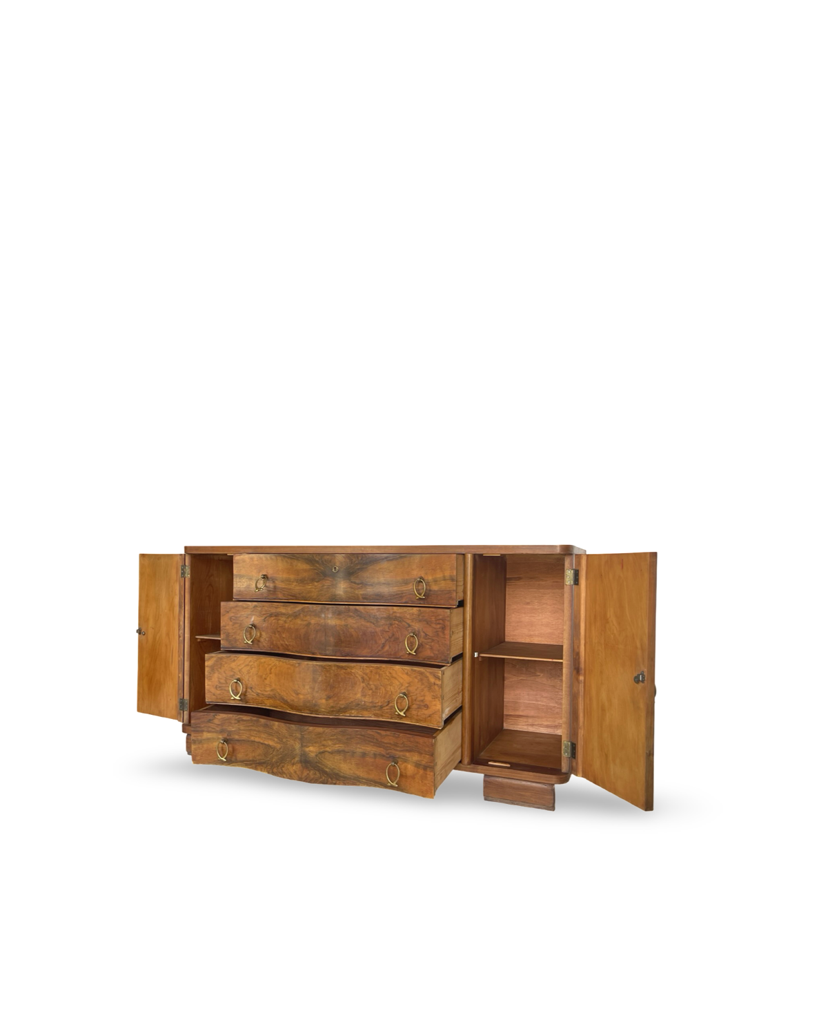 Italian Art deco walnut sideboard