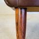 Vintage retro danish mid-century g. thams club chairs in coco brown leather